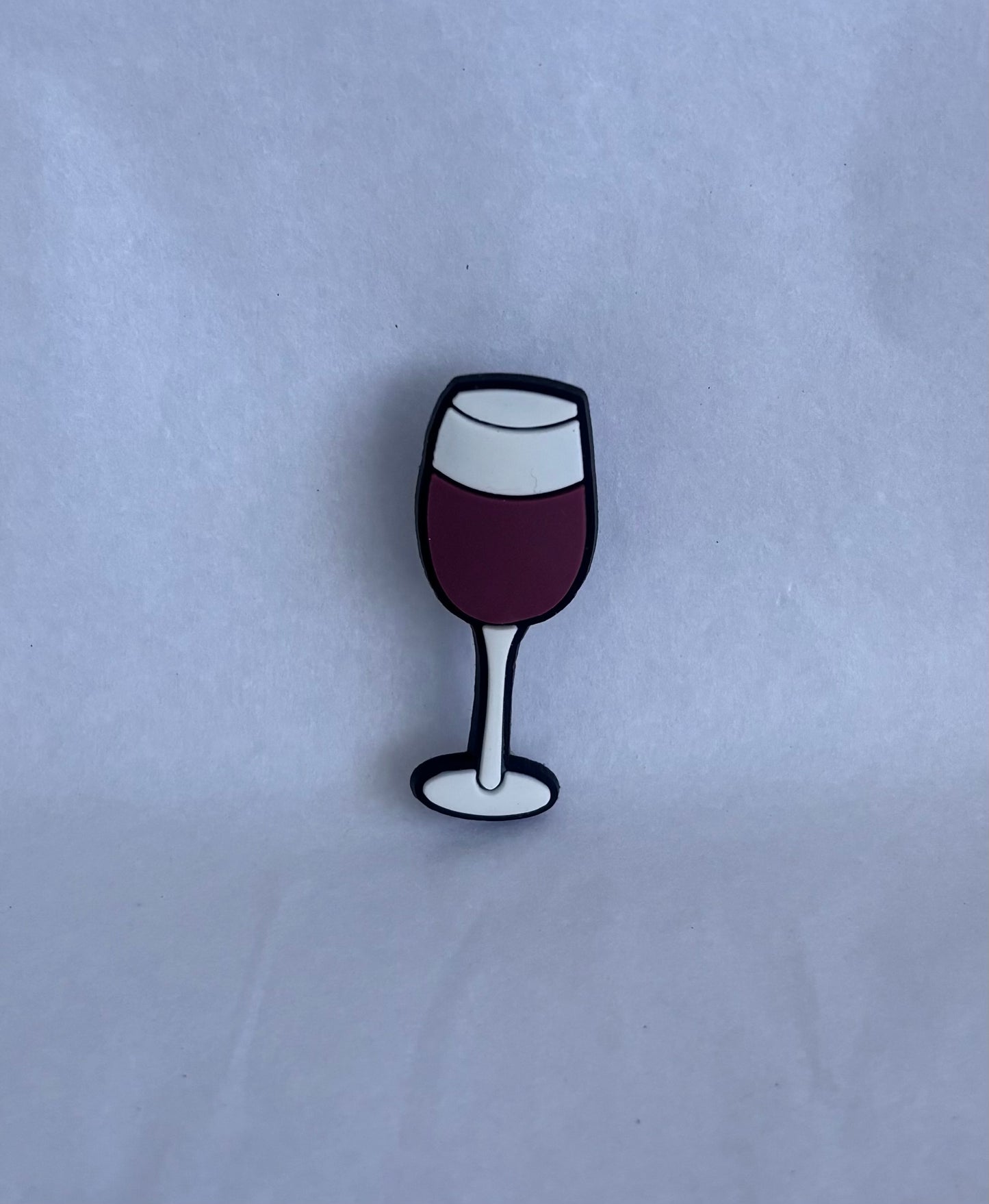 Red Wine glass shoe charm