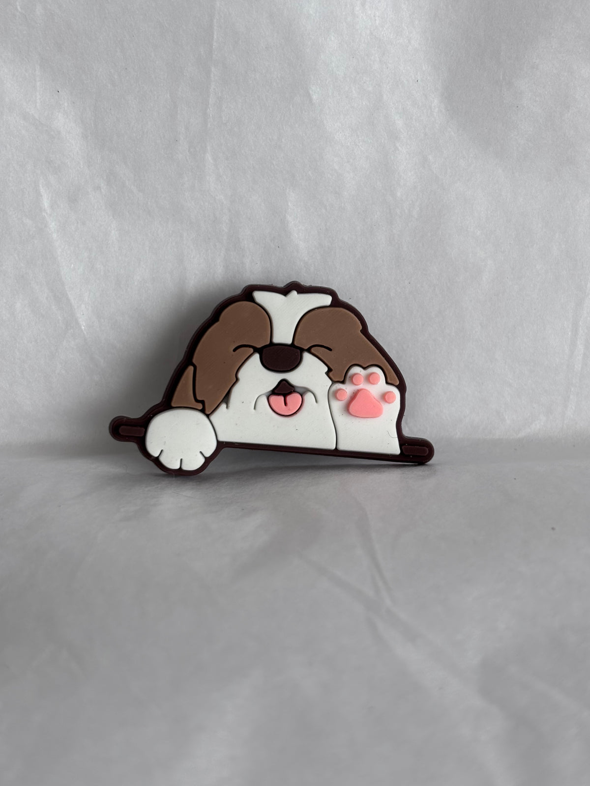 Old English dog shoe charm