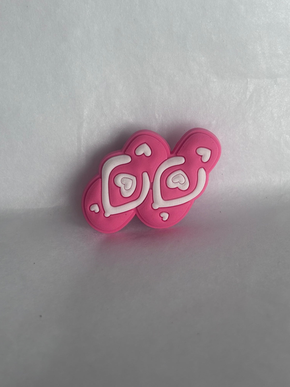 Pink flip flop shoe charm