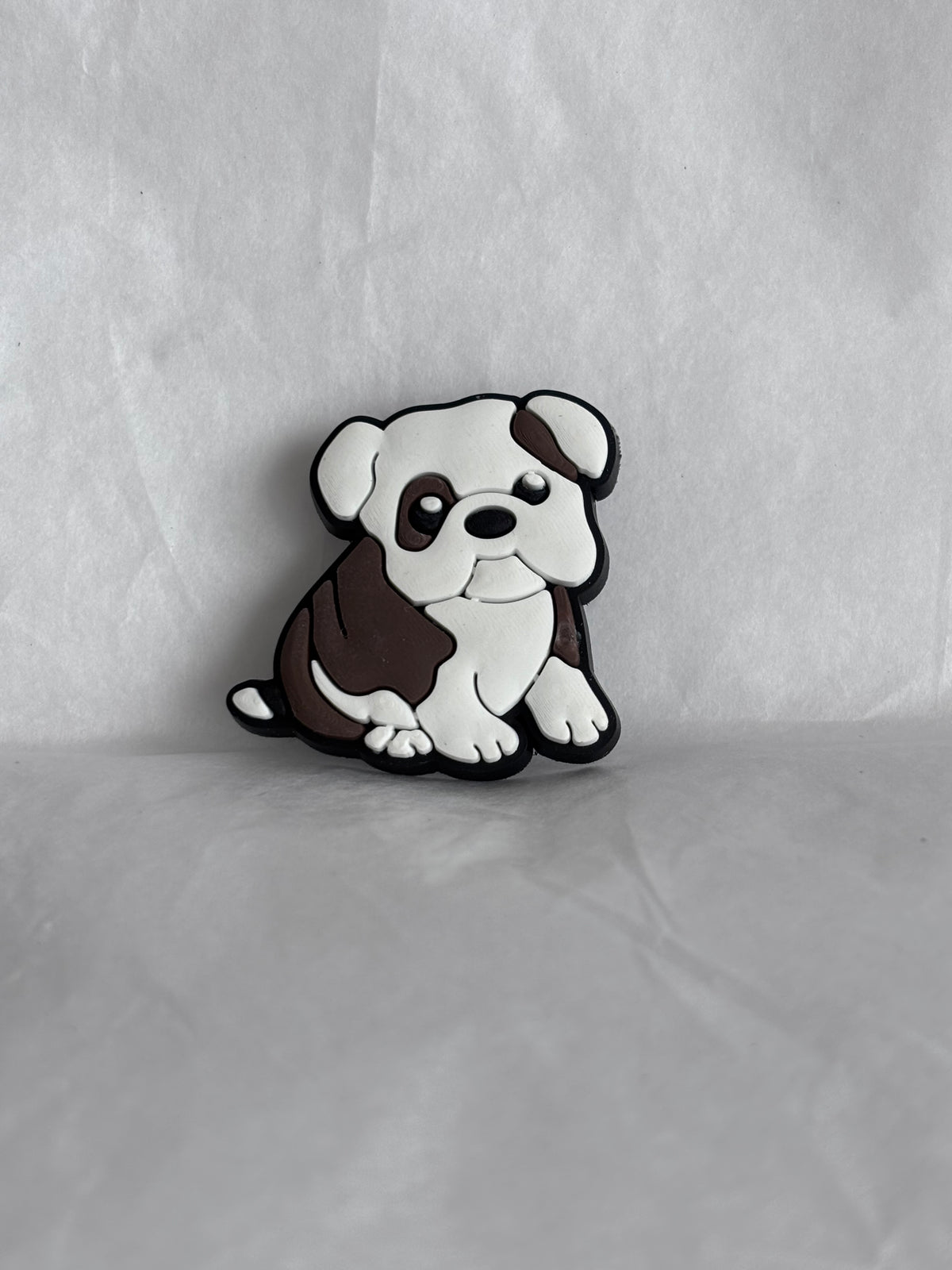 Small boxer dog shoe charm