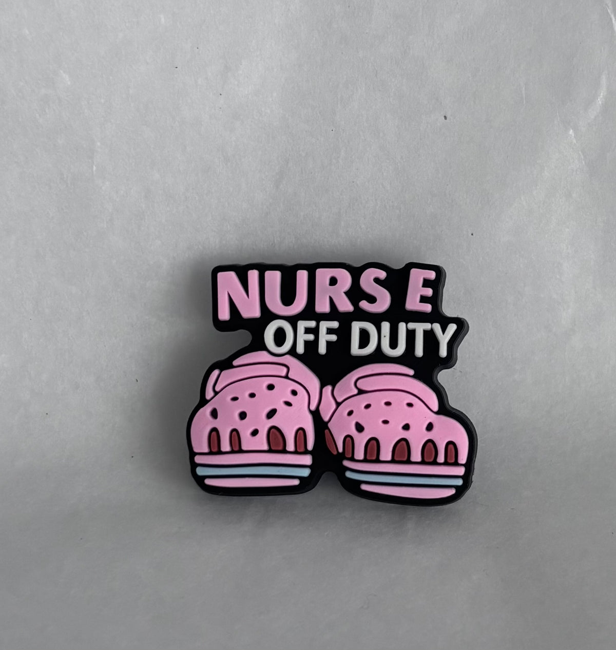 Nurse “off duty” shoe charm