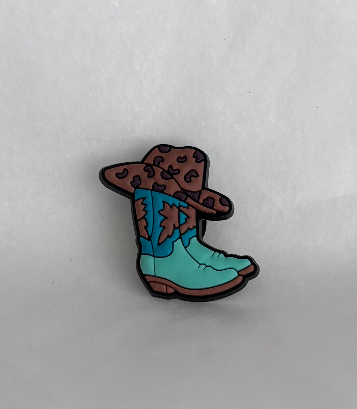Cowboy boots & hat shoe charm