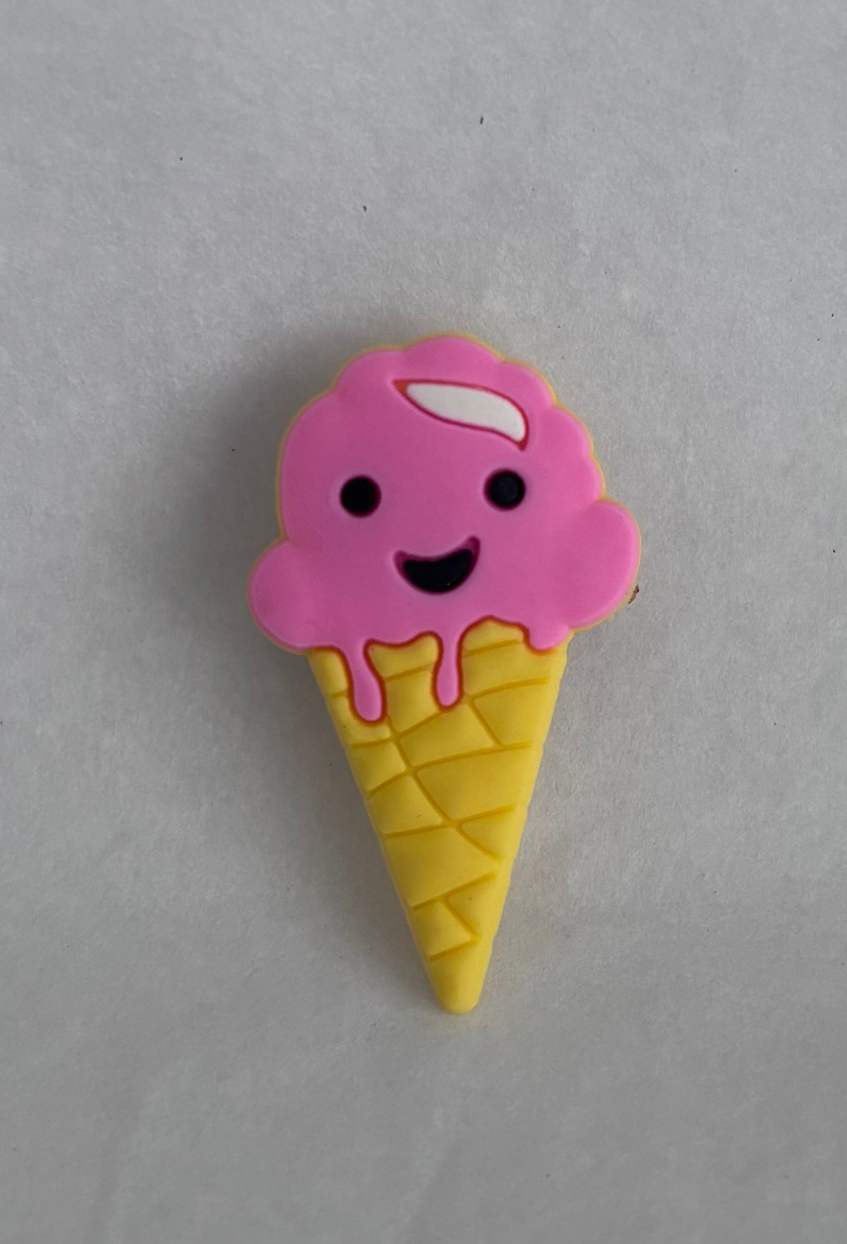 Ice cream cone shoe charm