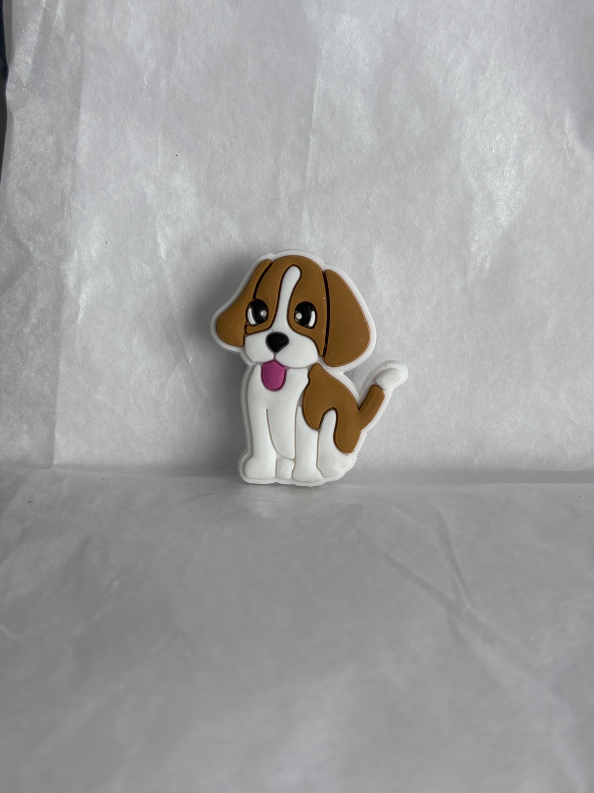 Basset hound dog shoe charm