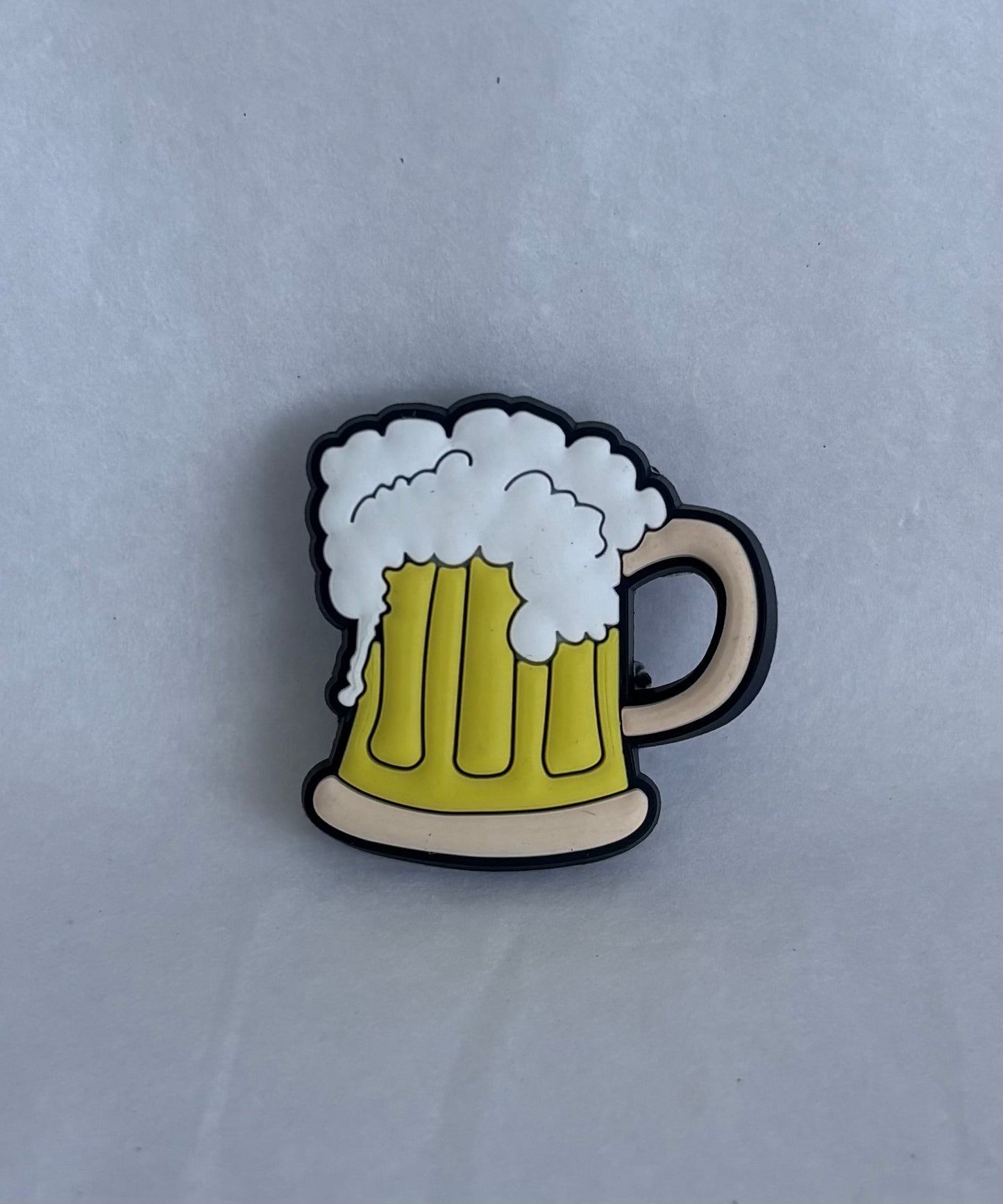 Beer glass shoe charm