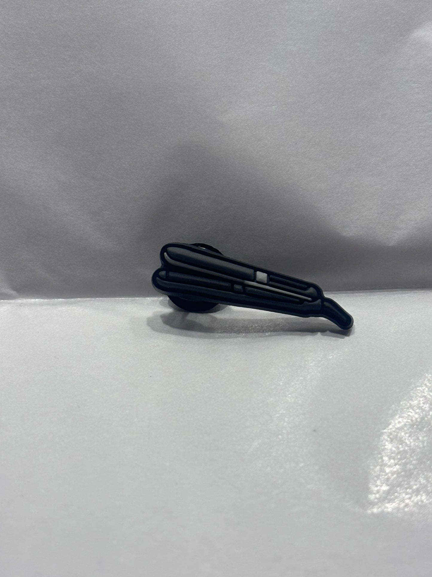 Black hair straightener charm
