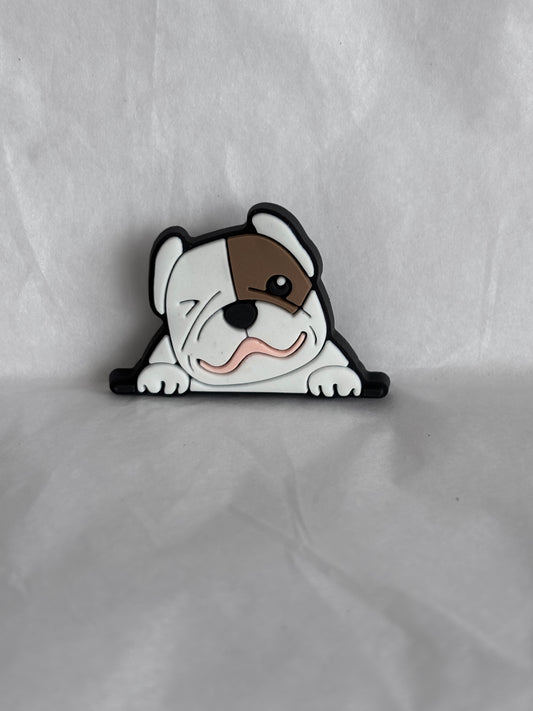 Boxer dog shoe charm