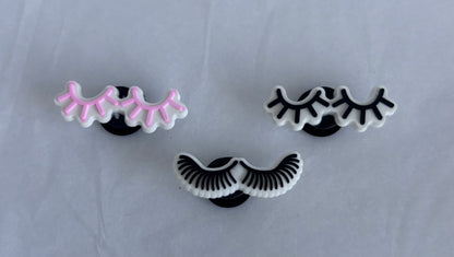 Various Eyelashes shoe charms