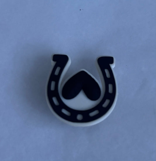 Horseshoe Love heart shoe charm