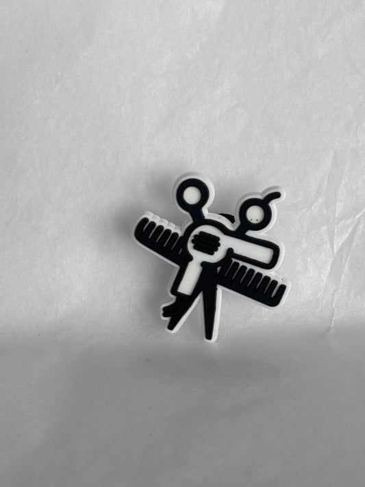 Dryer,scissors,comb shoe charm