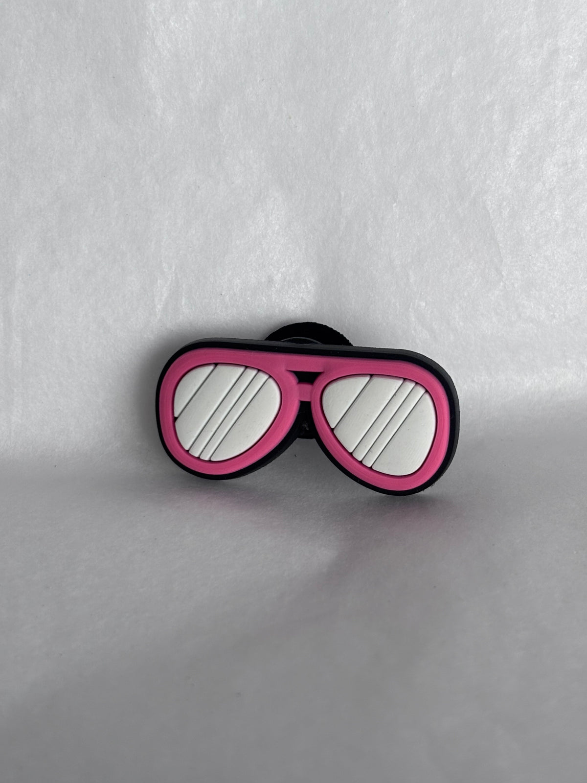 Pink shades shoe charm