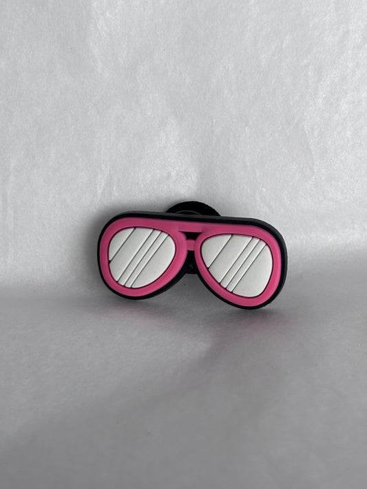 Pink shades shoe charm