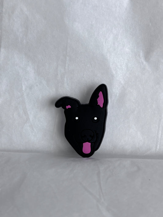Black Labrador dog shoe charm