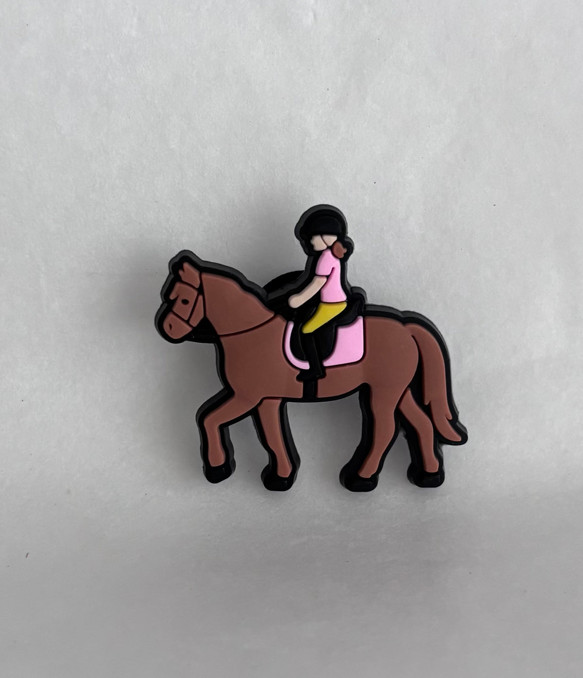 Chestnut horse Pink top shoe charm