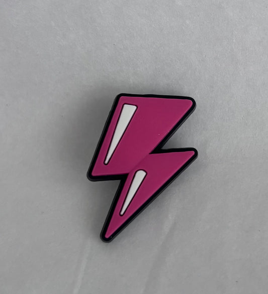 Lightening strike shoe charm
