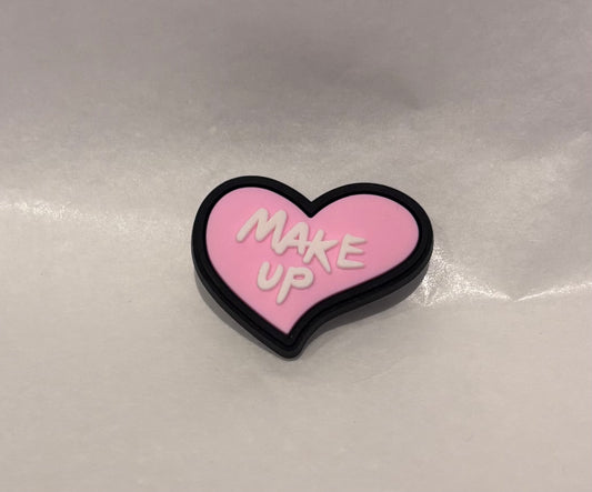 Make-up heart shoe charm
