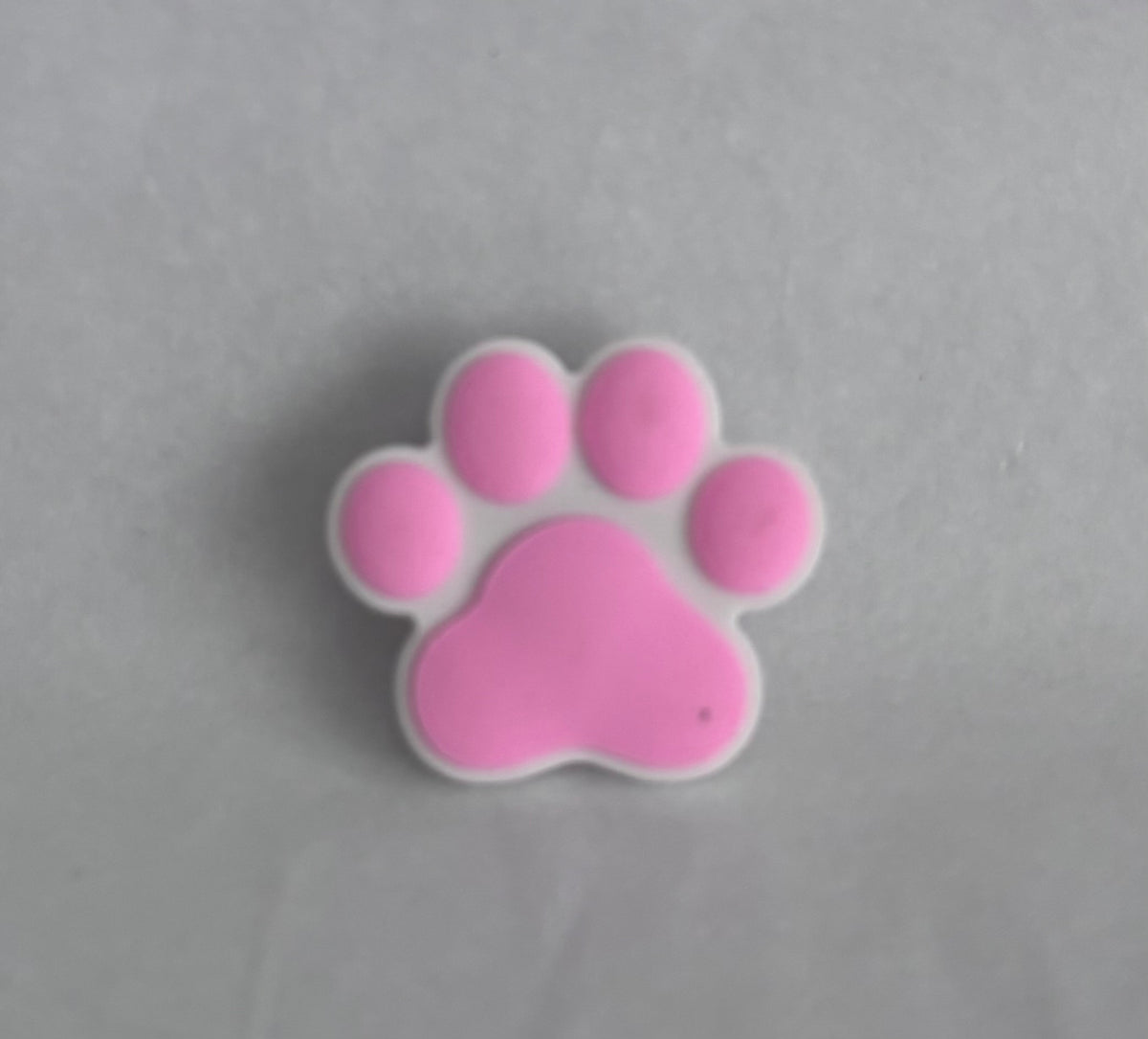 Paw print shoe charm