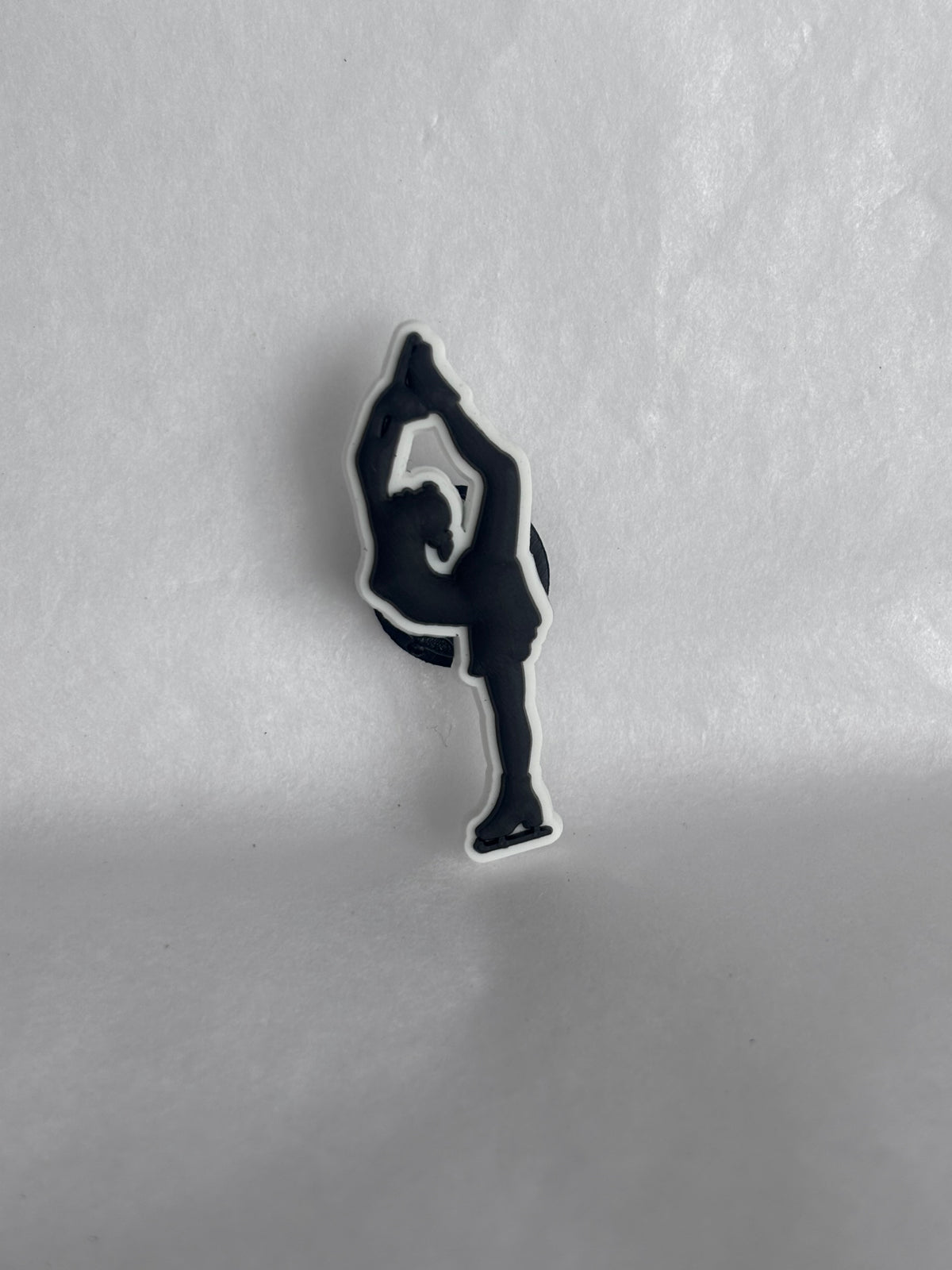 Ice skating figure shoe charm