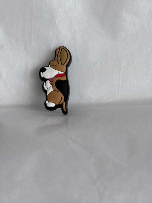 Beagle dog shoe charm