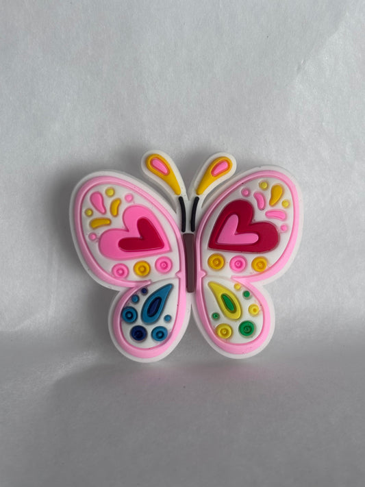 Large butterfly shoe charm