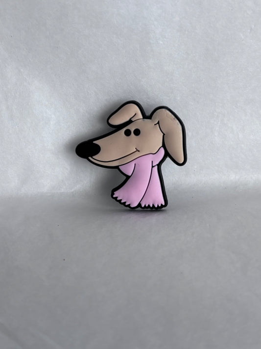 Greyhound dog shoe charm