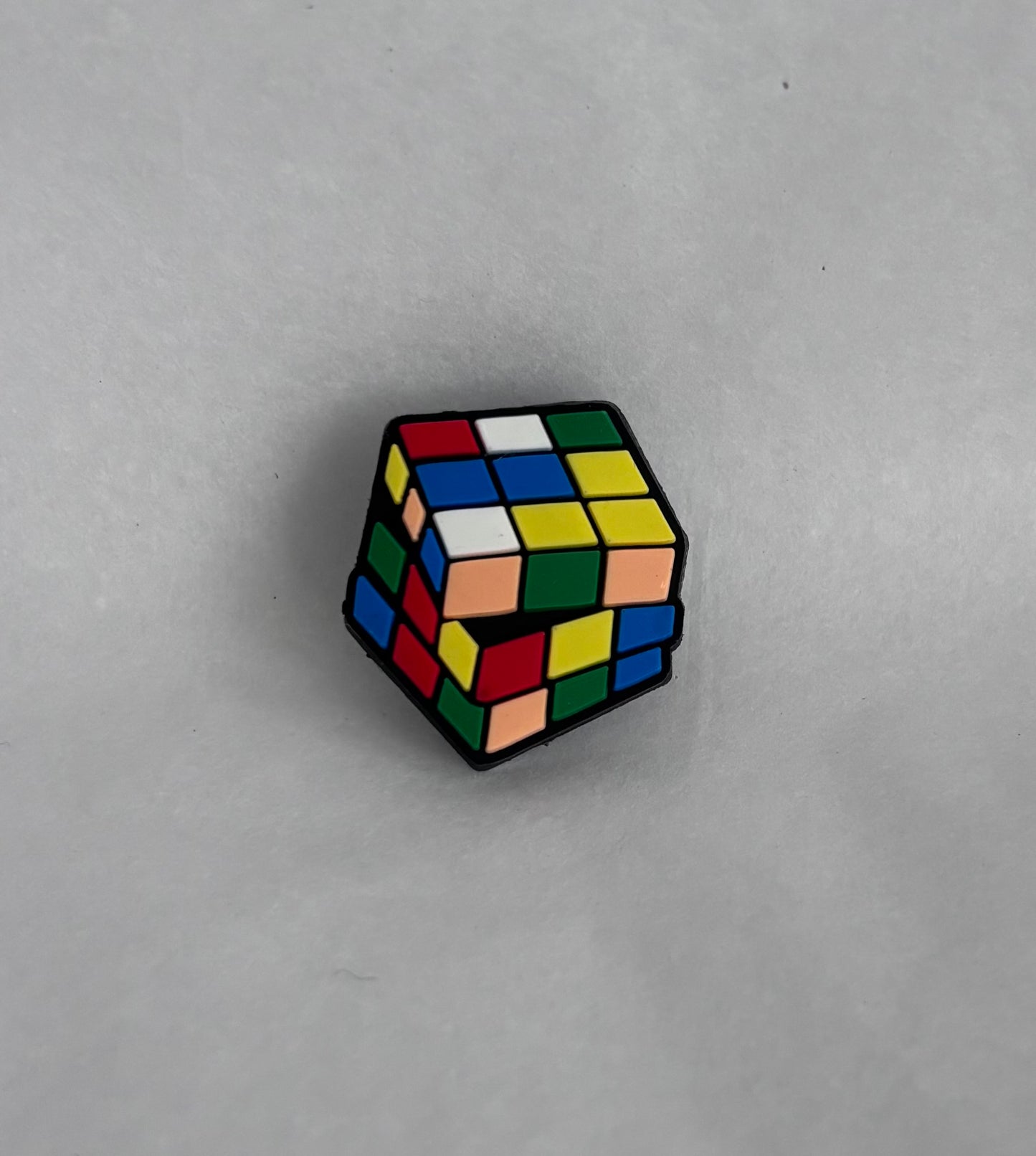 Rubix cube shoe charm