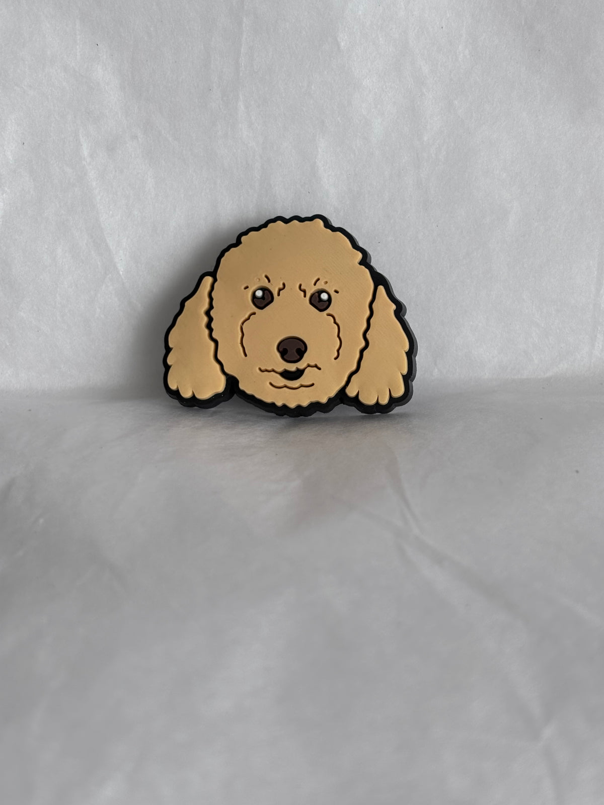 Labradoodle dog shoe charm