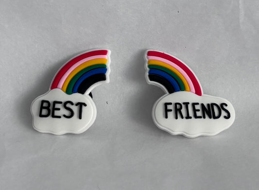 Set of 2 Best Friends shoe charms