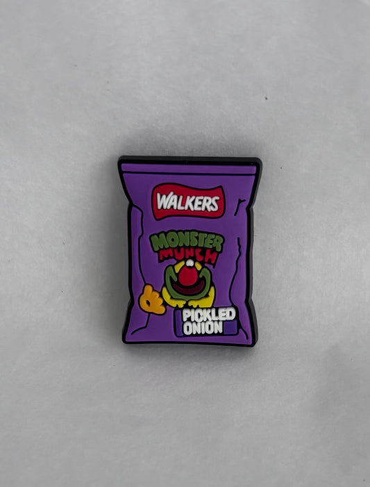 Pickled onion monster munch shoe charm