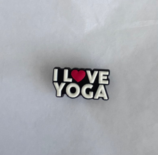 I L❤️VE YOGA shoe charm