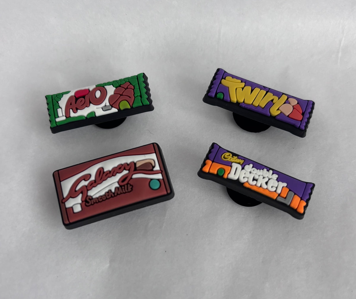 Chocolate lovers shoe charms