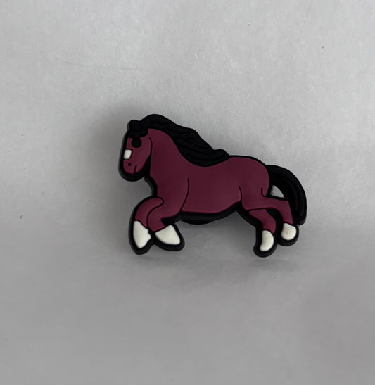 Brown horse shoe charm