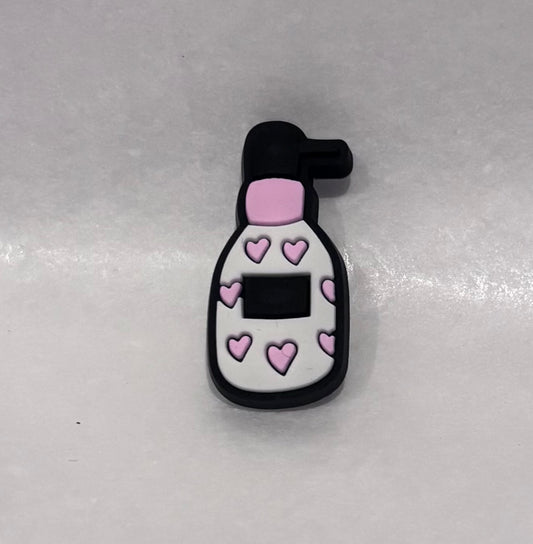 Lotion bottle shoe charm