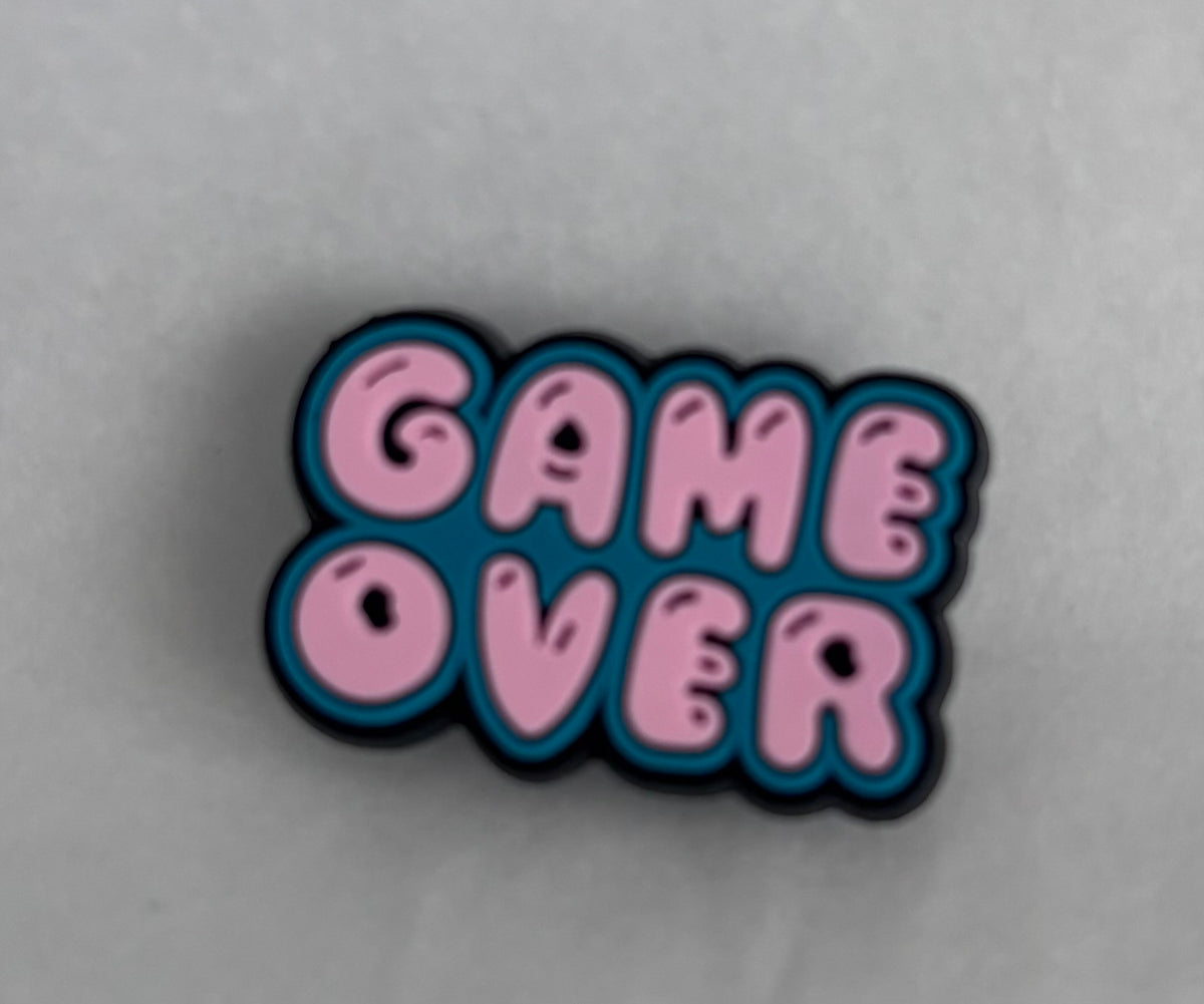 Game Over shoe charm
