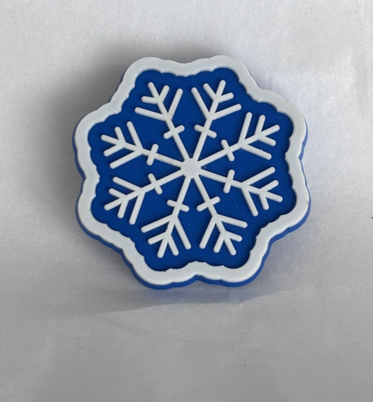 Navy blue snowflake