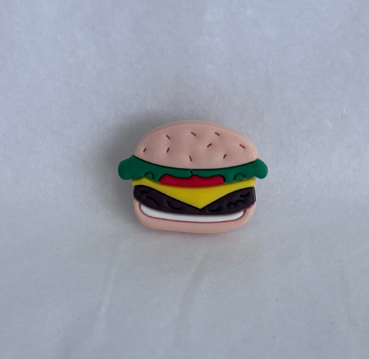 Burger shoe charm