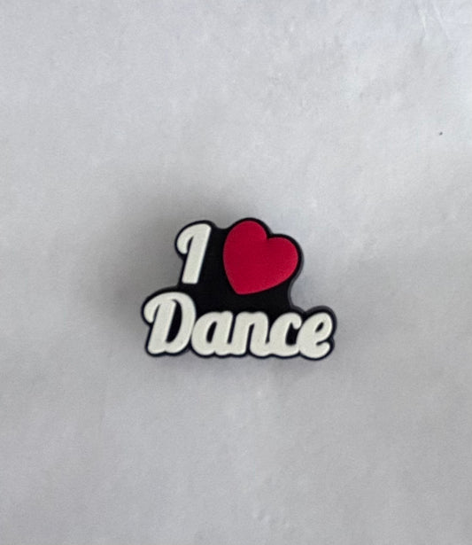 I ❤️ Dance shoe charm