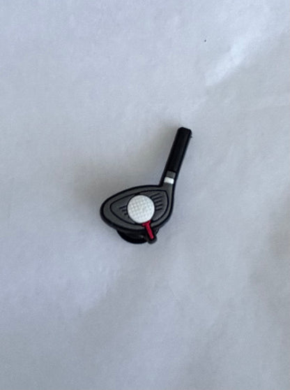 Golf enthusiast set of 6 shoe charms