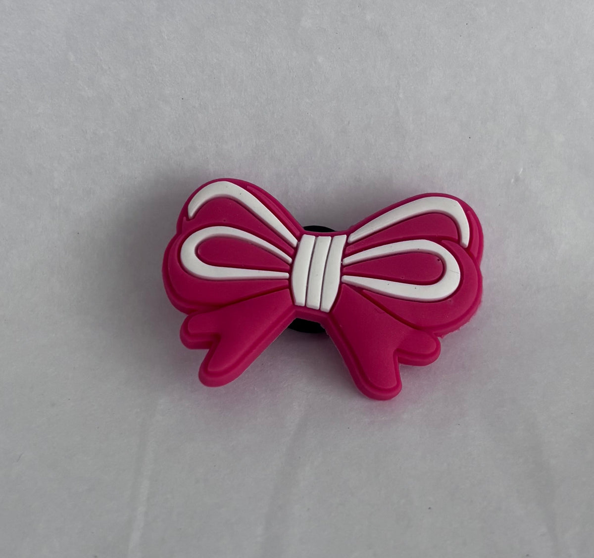 Large Pink Bow shoe charm