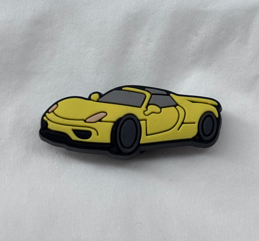 Yellow sports car