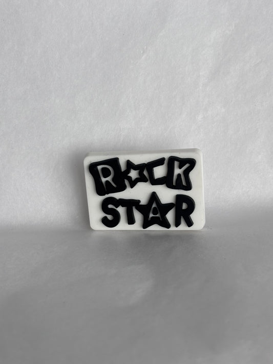 Rock star shoe charm