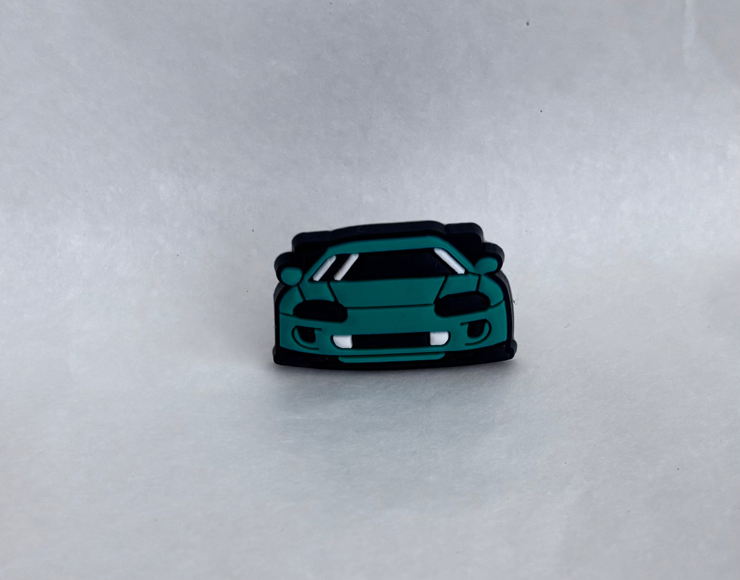 Green car shoe charm