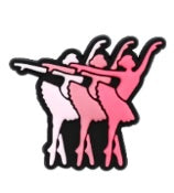 Trio of Ballerinas shoe charm