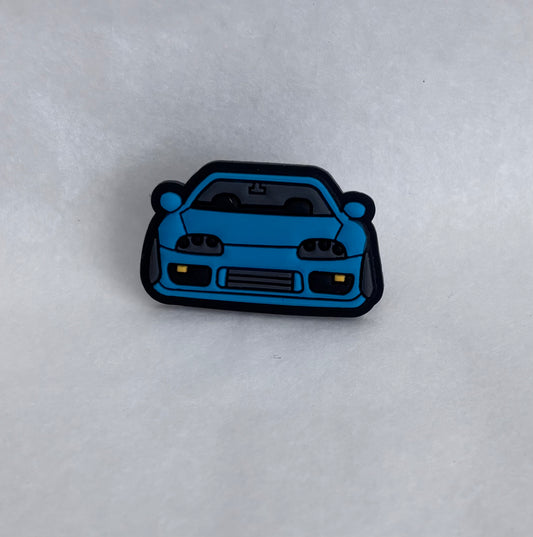 Blue car Shoe charm