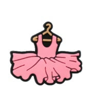 Pink tutu hanger shoe charm