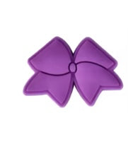 Purple Bow shoe charm