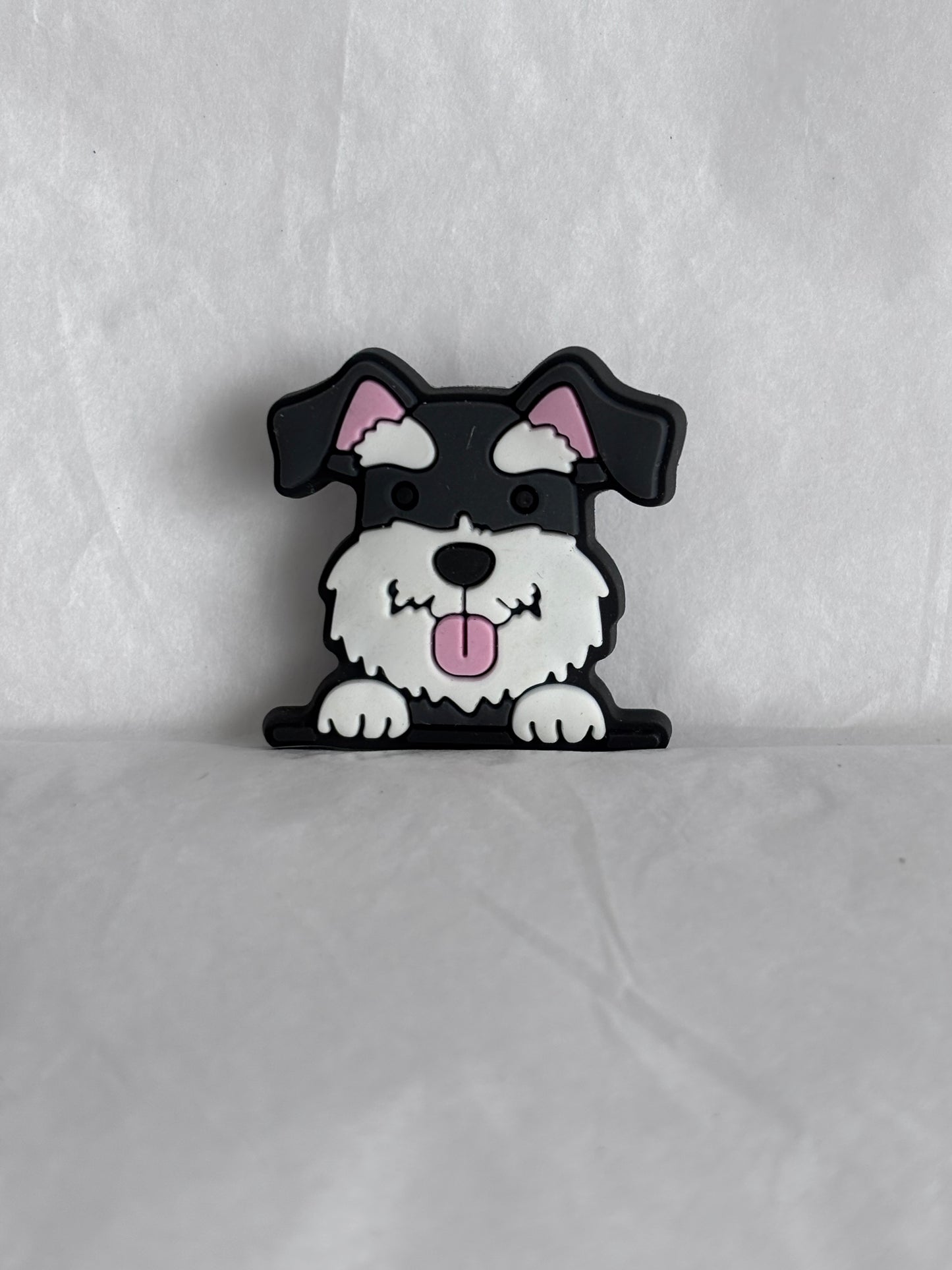 Schnauzer dog shoe charm