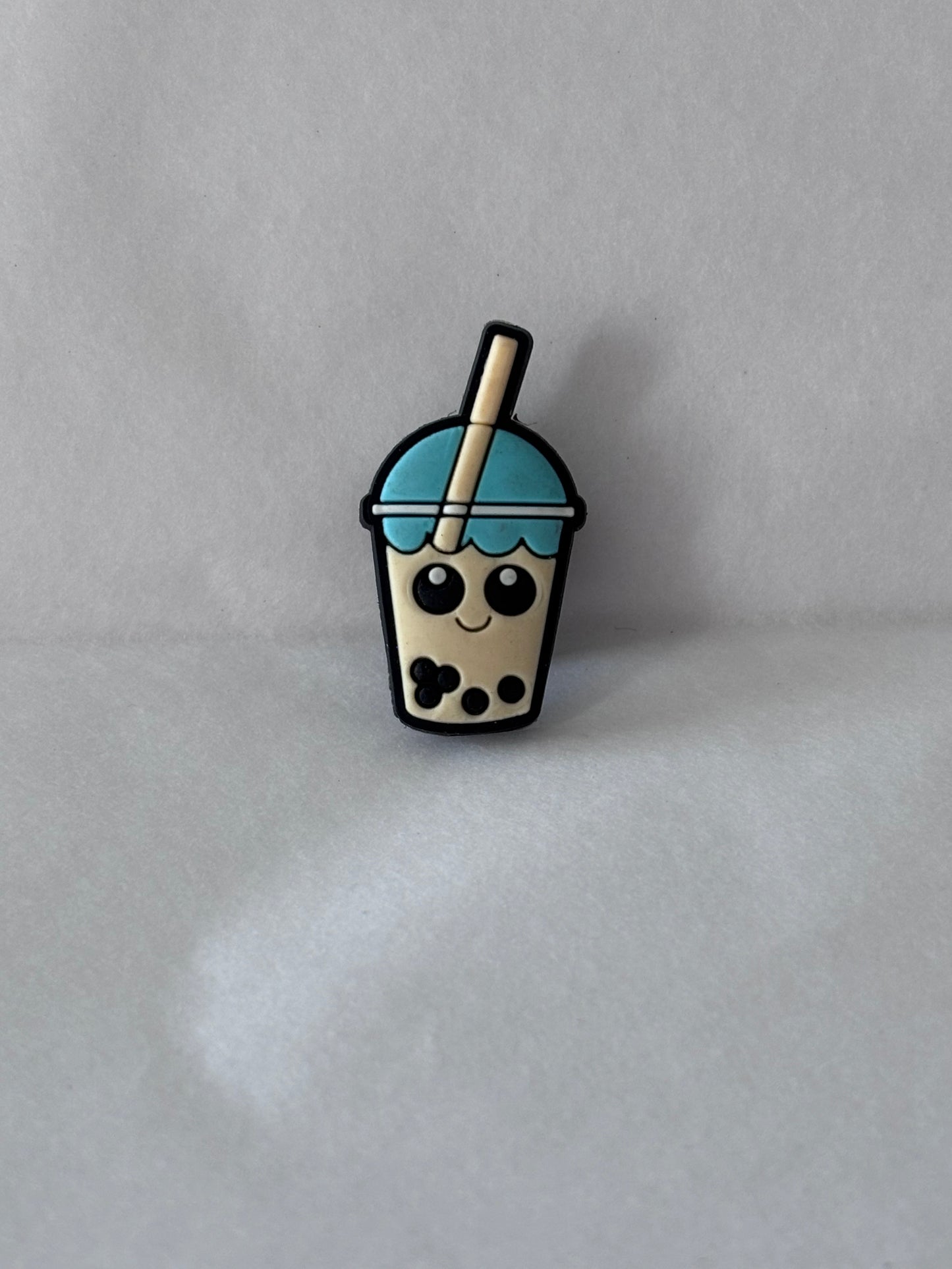 Bubble tea charm ( blue lid)