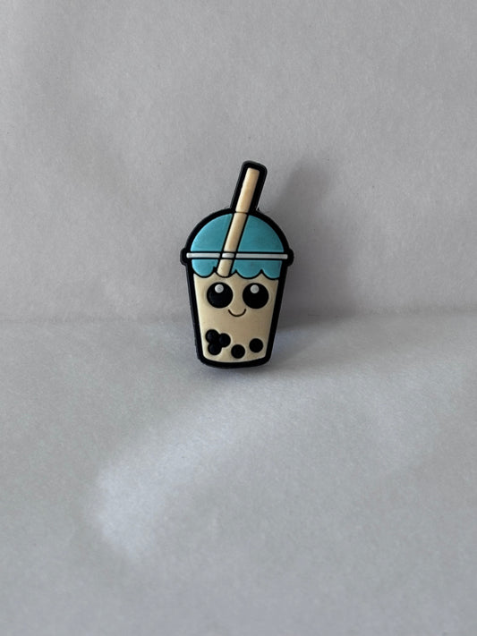 Bubble tea charm ( blue lid)