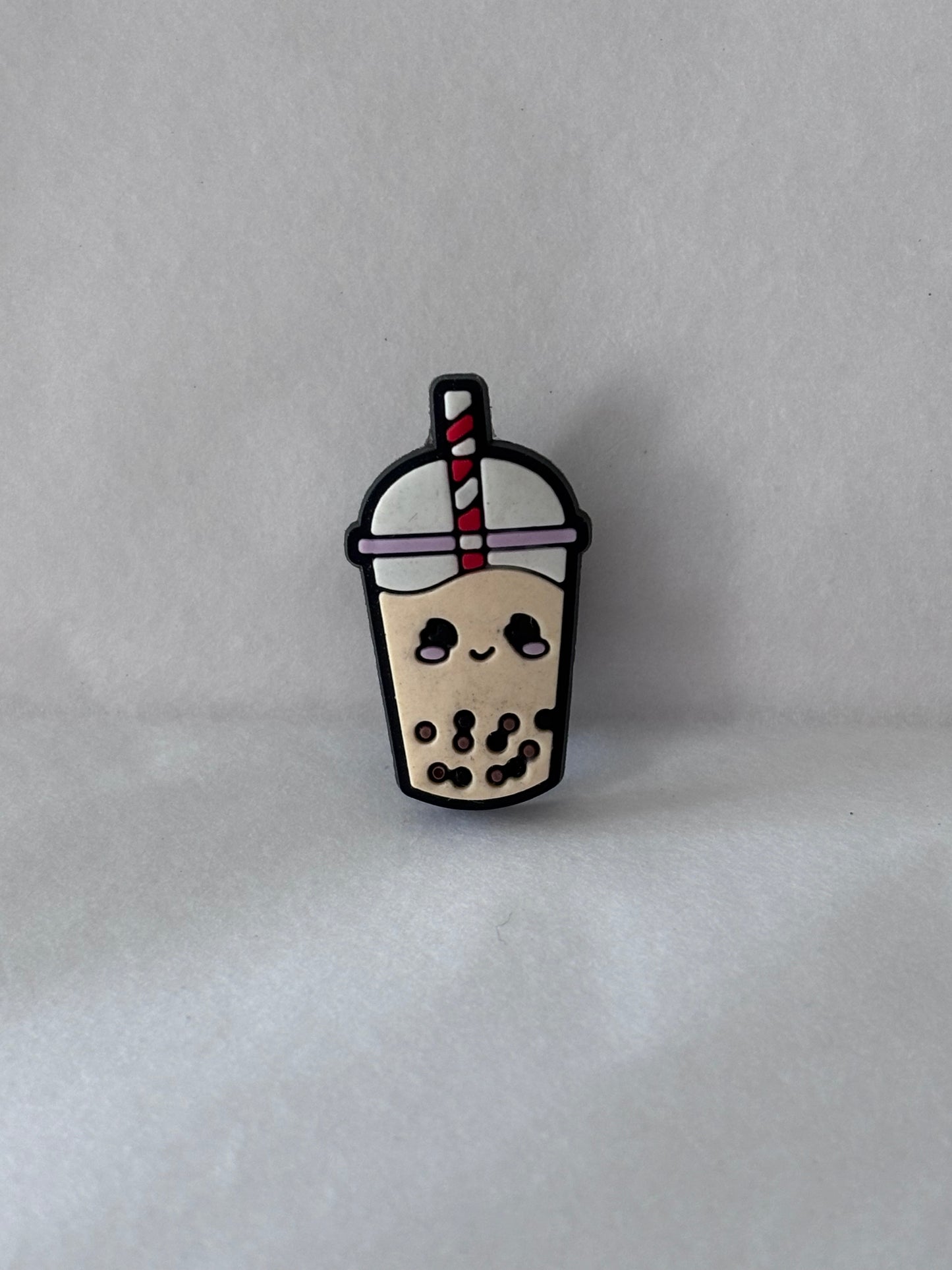 Bubble tea charm (striped straw)